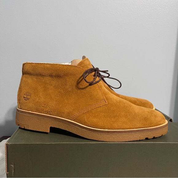Timberland Men’s Folk Gentleman Chukka Rust Suede Lace Up Ankle Boots - Picture 6 of 9